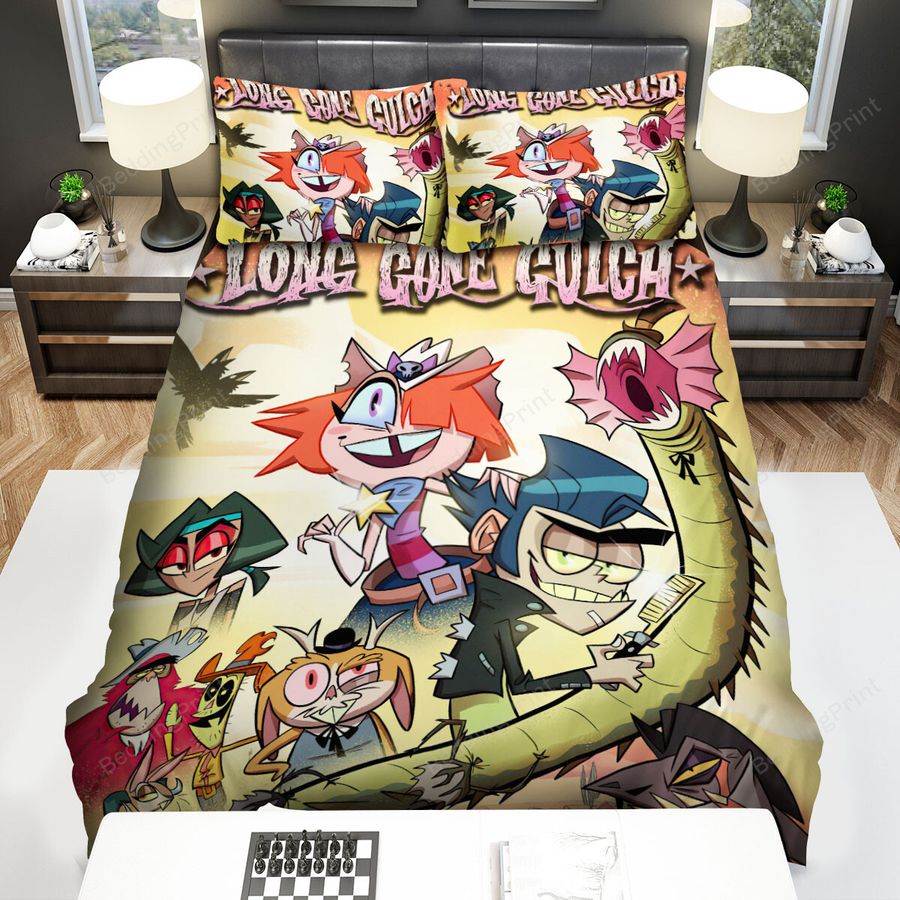 Long Gone Gulch Characters Poster Bed Sheets Spread Duvet Cover Bedding Sets