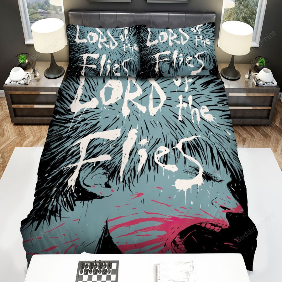 Lord Of The Flies (1990) Movie Scary Face Bed Sheets Spread Comforter Duvet Cover Bedding Sets