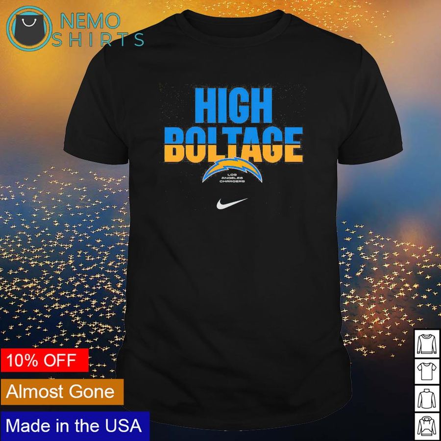 Los Angeles Chargers high voltage shirt