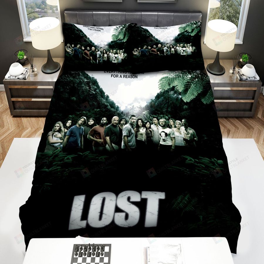 Lost (2004–2010) Movie Poster 3 Bed Sheets Spread Comforter Duvet Cover Bedding Sets