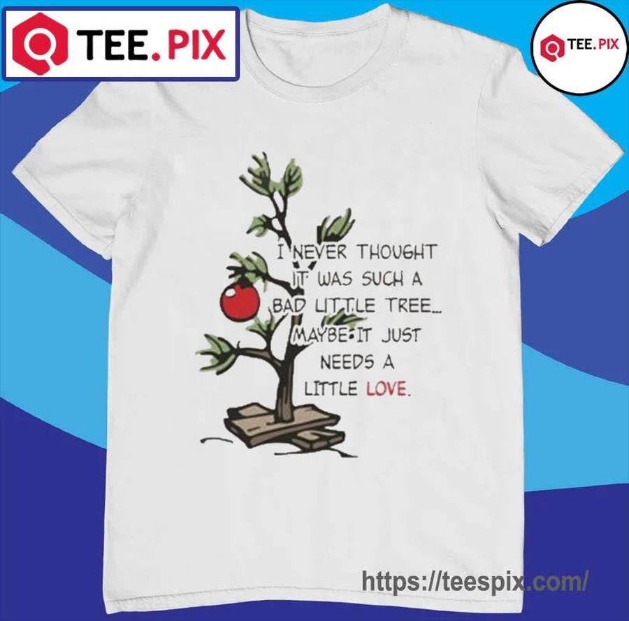 Love Charlie Brown Christmas Tree Graphic Shirt