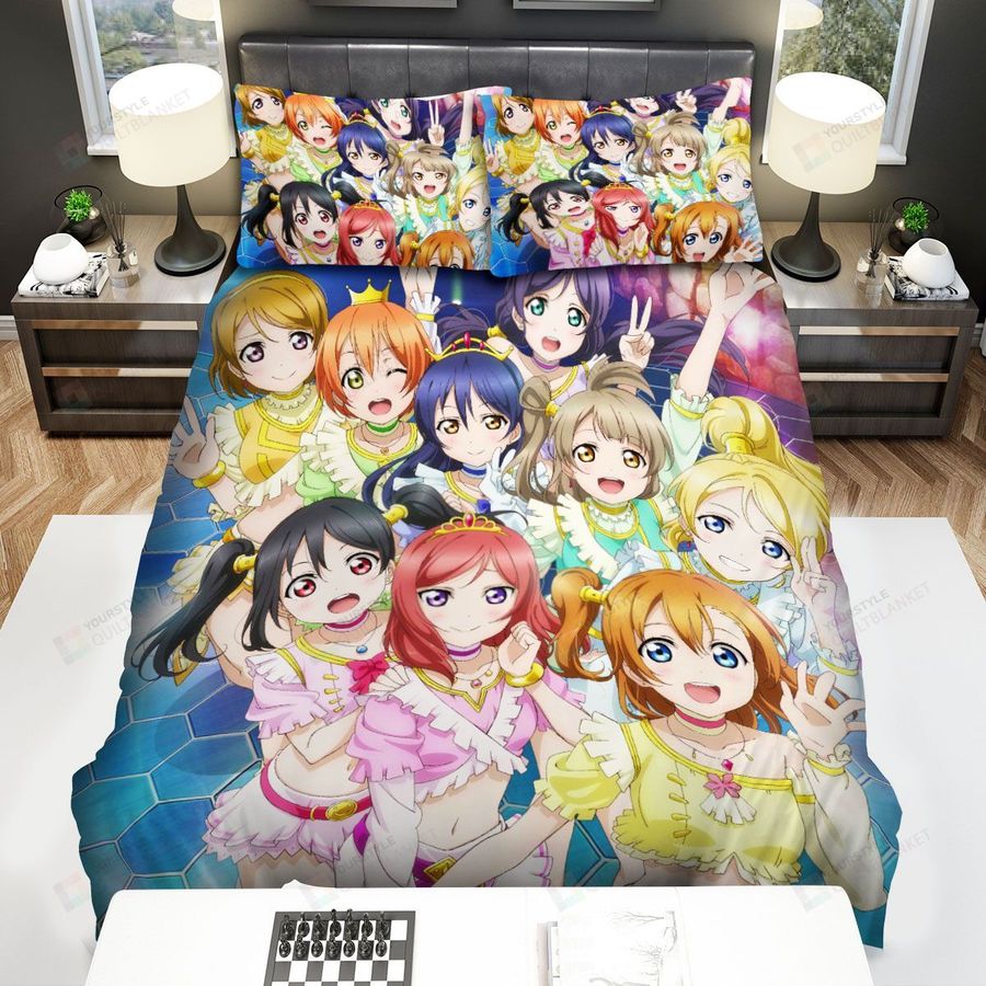 Love Live! Anime Characters Bed Sheets Spread Comforter Duvet Cover Bedding Sets