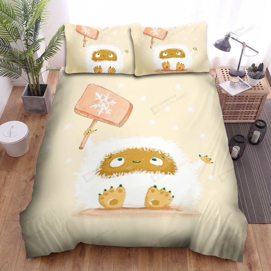 Love Monster The Snow Monster Bed Sheets Spread Duvet Cover Bedding Sets