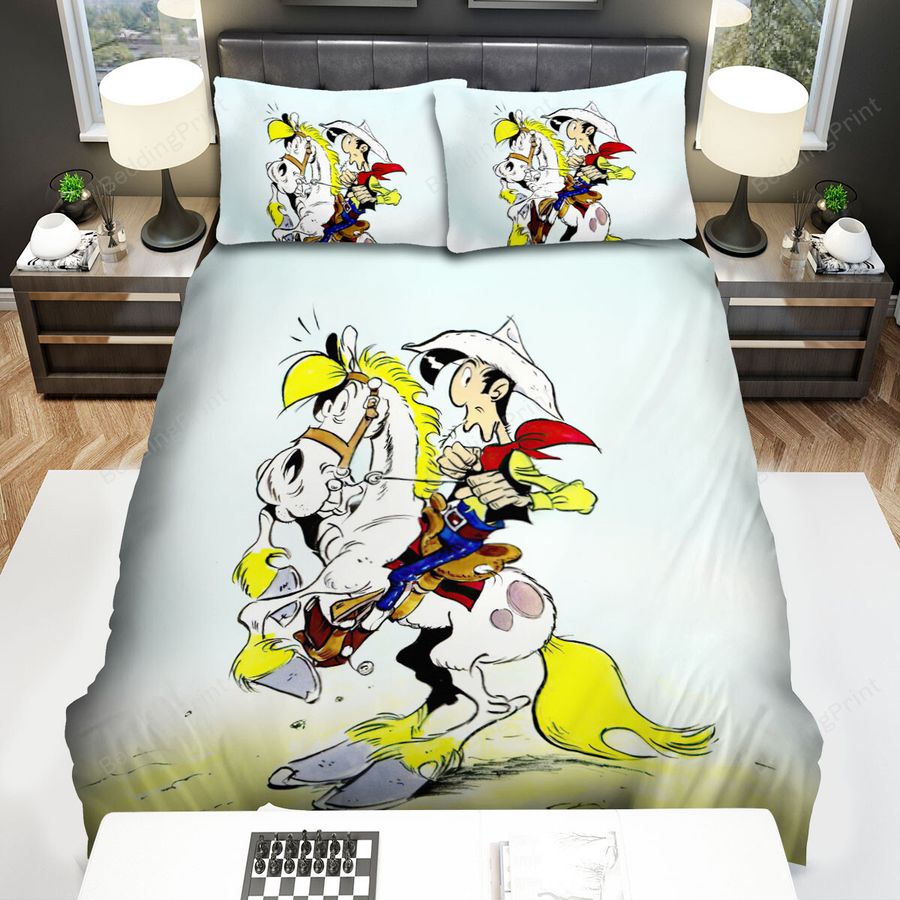 Lucky Luke And Jolly Happy Time Bed Sheets Spread Duvet Cover Bedding Sets