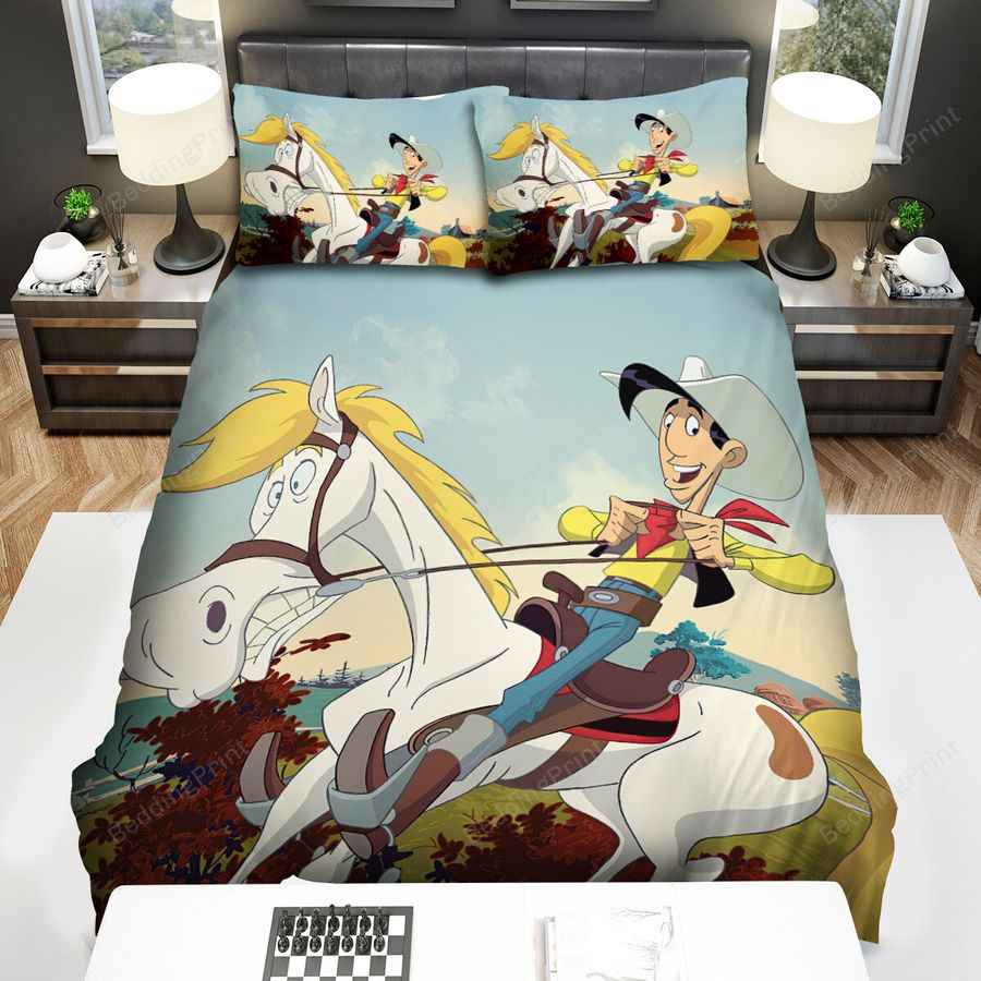 Lucky Luke And Jolly Photo Bed Sheets Spread Duvet Cover Bedding Sets