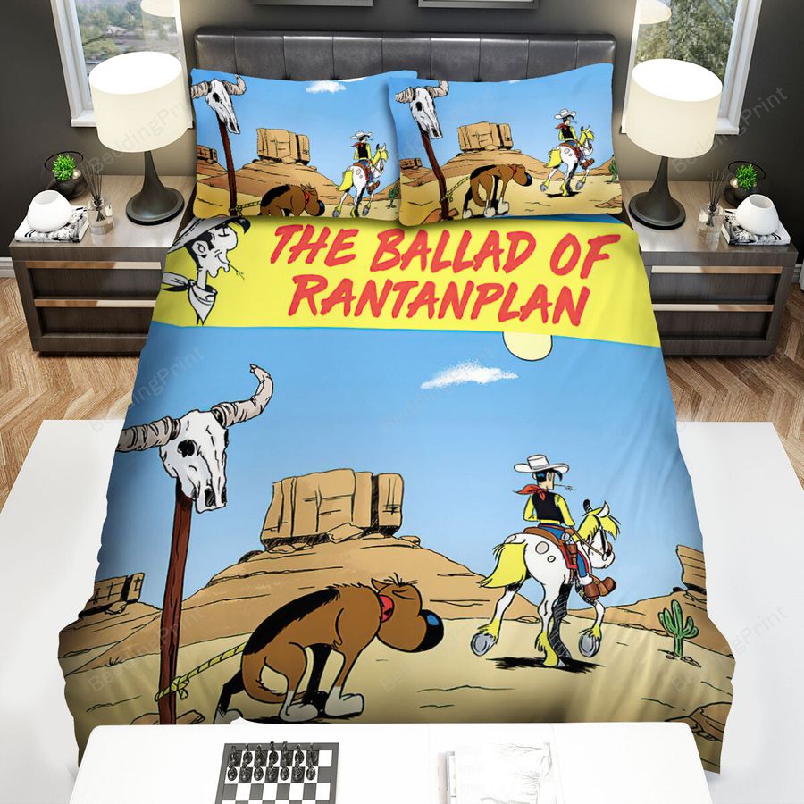 Lucky Luke Episode The Ballad Of Rantanplan Bed Sheets Spread Duvet Cover Bedding Sets