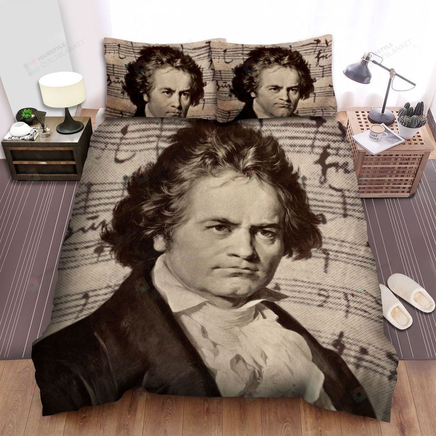 Ludwig Van Beethoven Art Bed Sheets Spread Comforter Duvet Cover Bedding Sets
