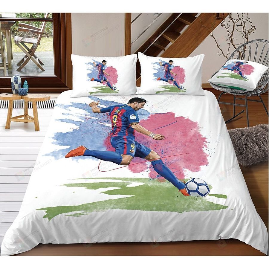 Luis Suarez FC Barcelona Bedding Set Bed Sheets Spread Comforter Duvet Cover Bedding Sets