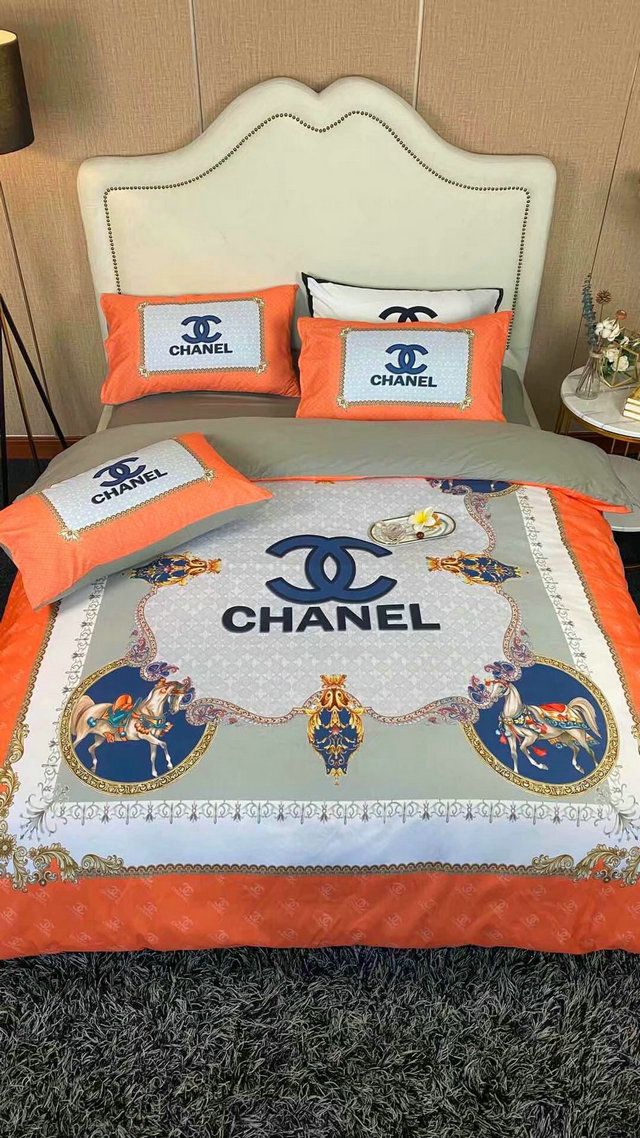 Luxury CN Chanel Type 98 Bedding Sets Duvet Cover Luxury Brand Bedroom Sets