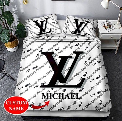 LV 3 Luxury Bedding Bedding Sets Duvet Cover Bedroom Luxury Brand Bedding Customized Bedroom