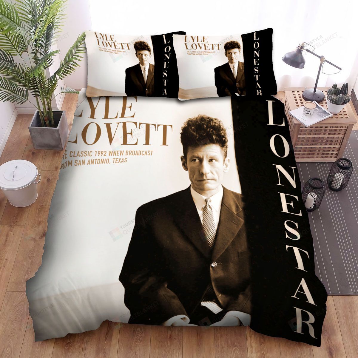 Lyle Lovett Lonestar Bed Sheets Spread Comforter Duvet Cover Bedding Sets
