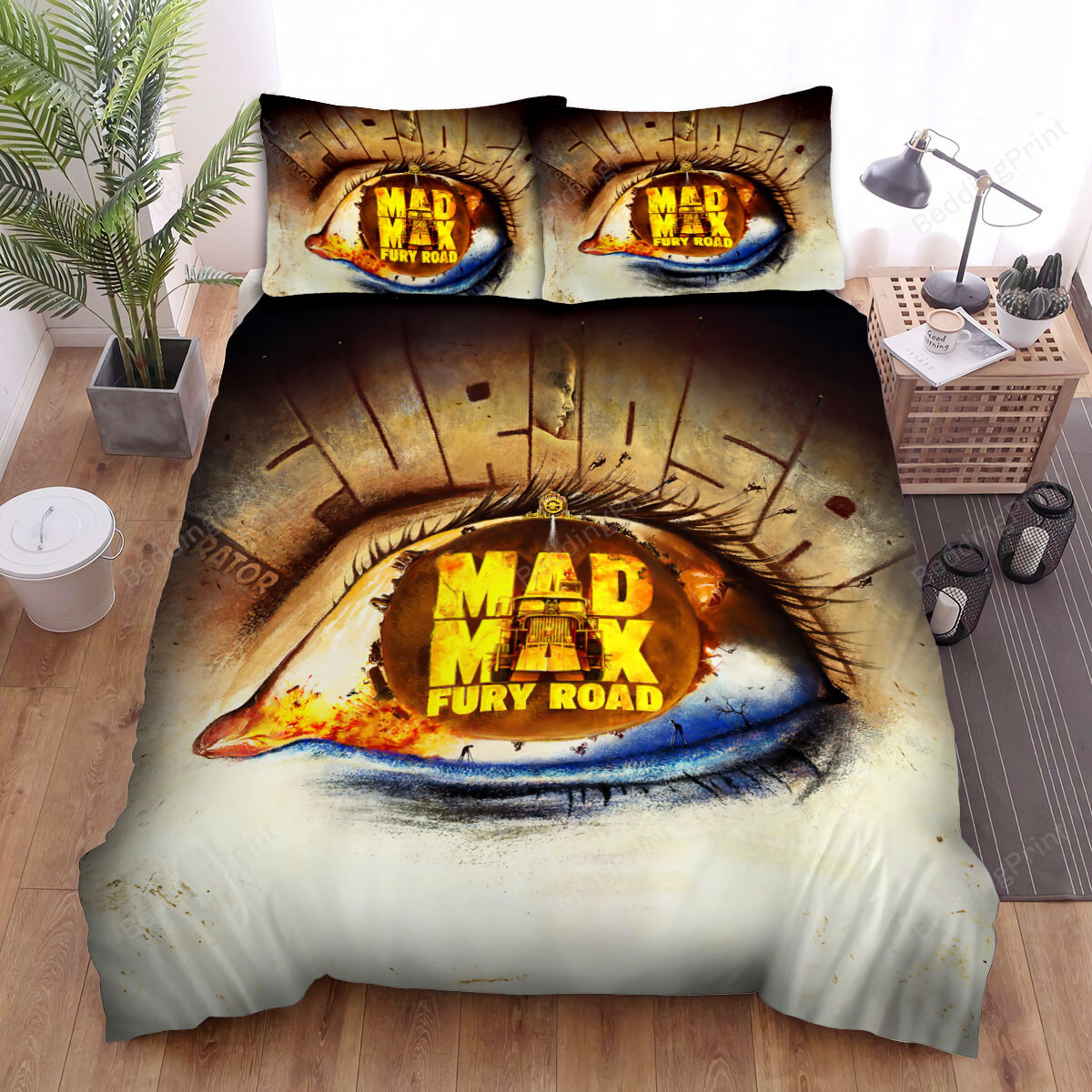 Mad Max Fury Road Movie Art Eye Poster Bed Sheets Spread Comforter Duvet Cover Bedding Sets