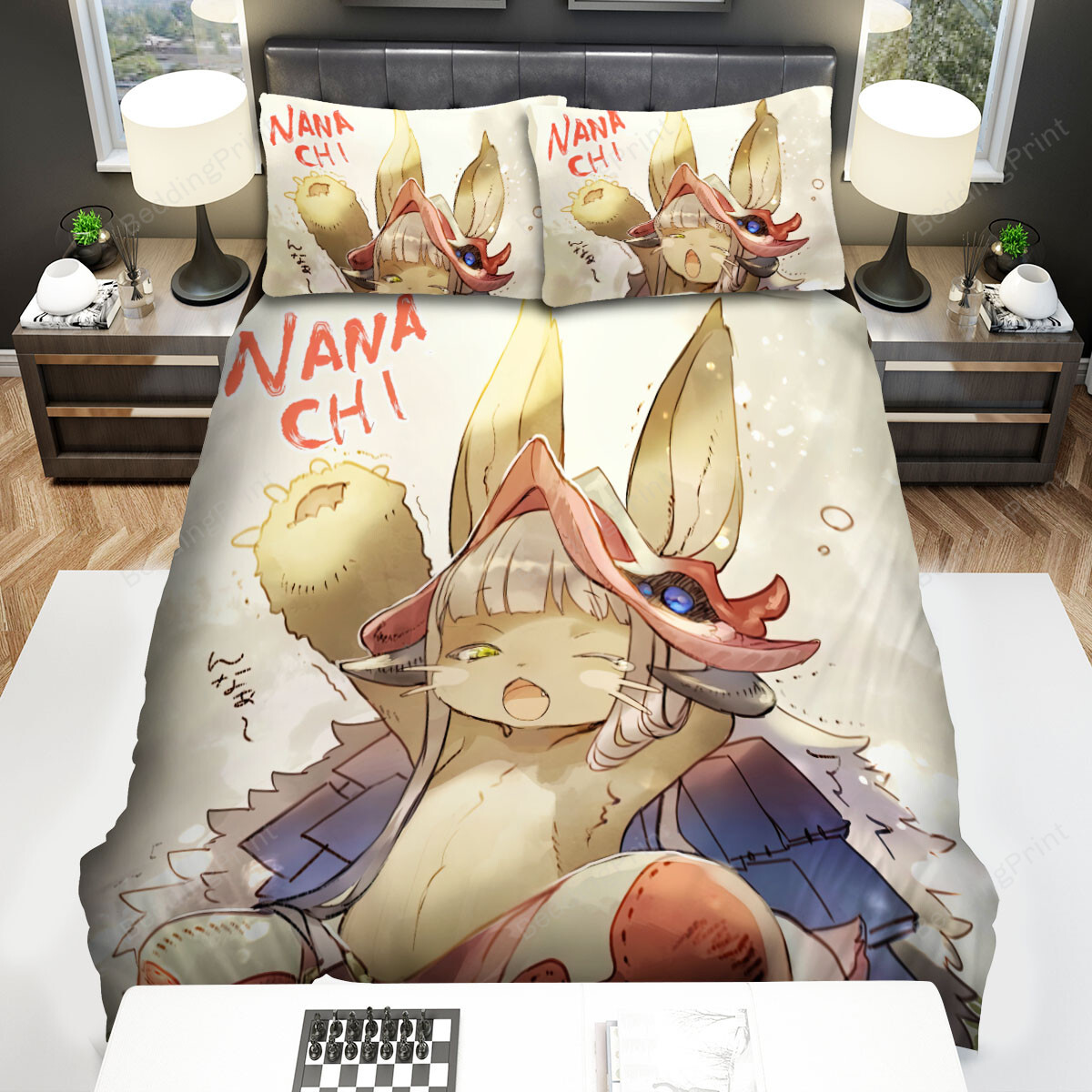 Made In Abyss Nanachi Wakes Up Bed Sheets Spread Duvet Cover Bedding Sets
