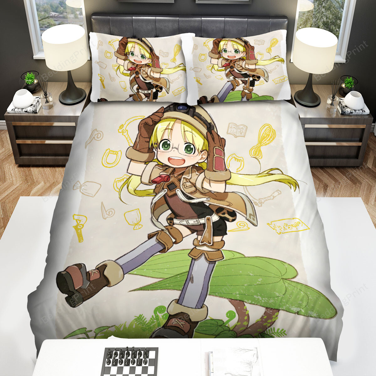 Made In Abyss Riko Portrait Artwork Bed Sheets Spread Duvet Cover Bedding Sets