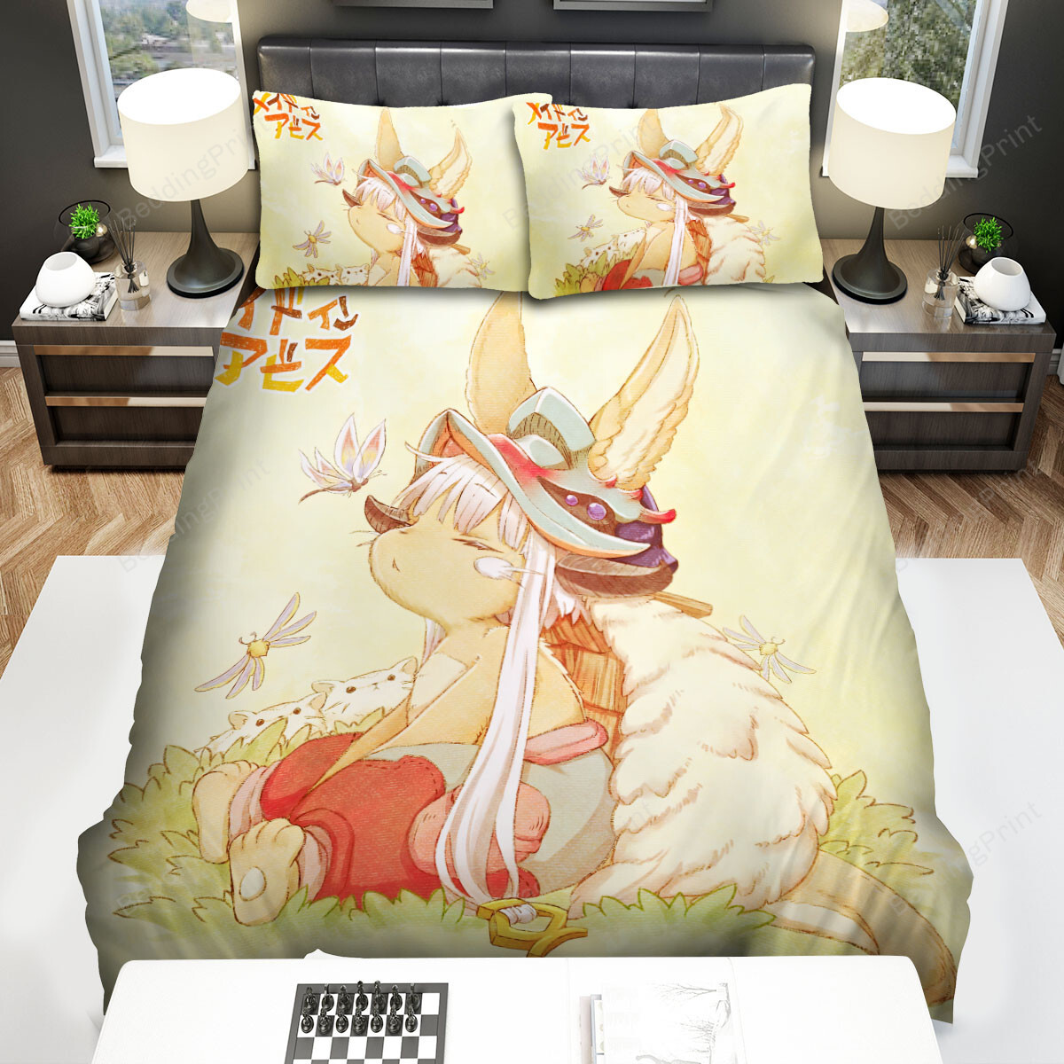 Made In Abyss Sleepy Nanachi Artwork Bed Sheets Spread Duvet Cover Bedding Sets