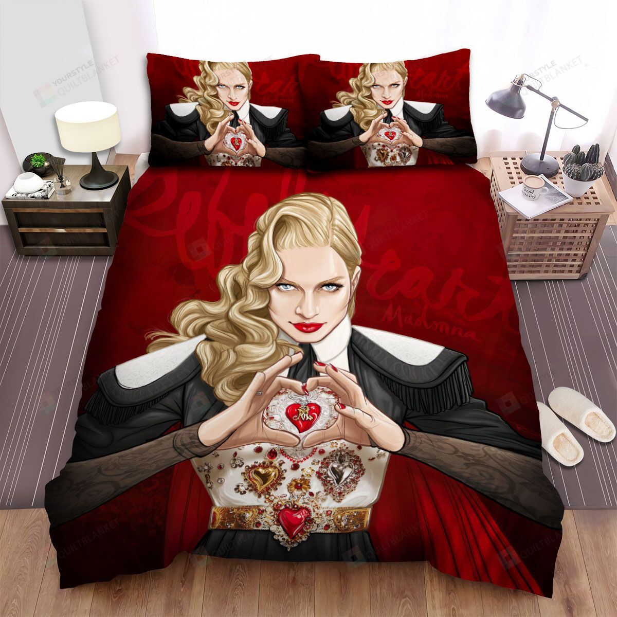 Madonna Rebel Heart Tour Artwork Bed Sheets Spread Duvet Cover Bedding Sets
