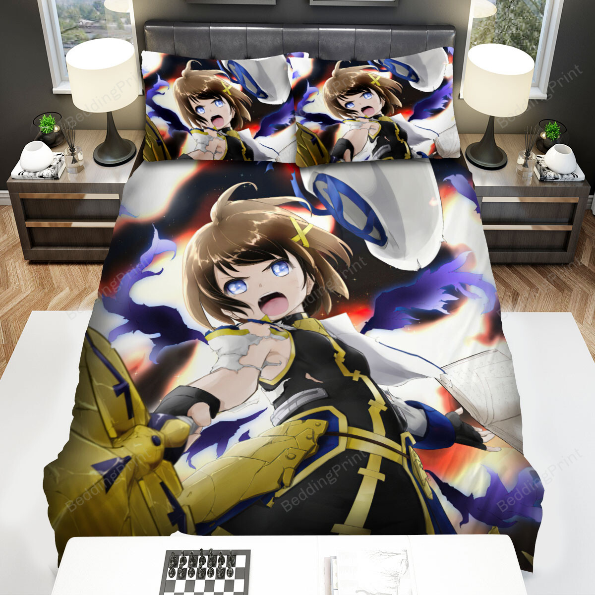Magical Girl Lyrical Nanoha Furious Yagami Hayate Artwork Bed Sheets Spread Duvet Cover Bedding Sets