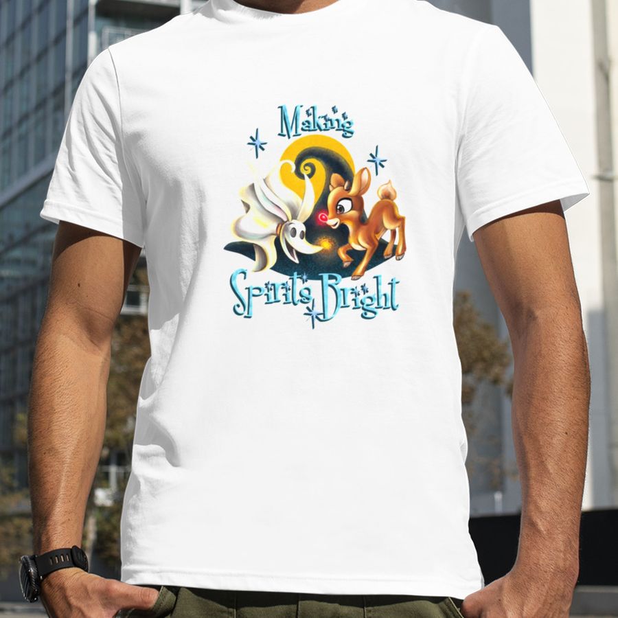 Making Spirits Bright Rudolph The Red Nosed Reindeer Shirt