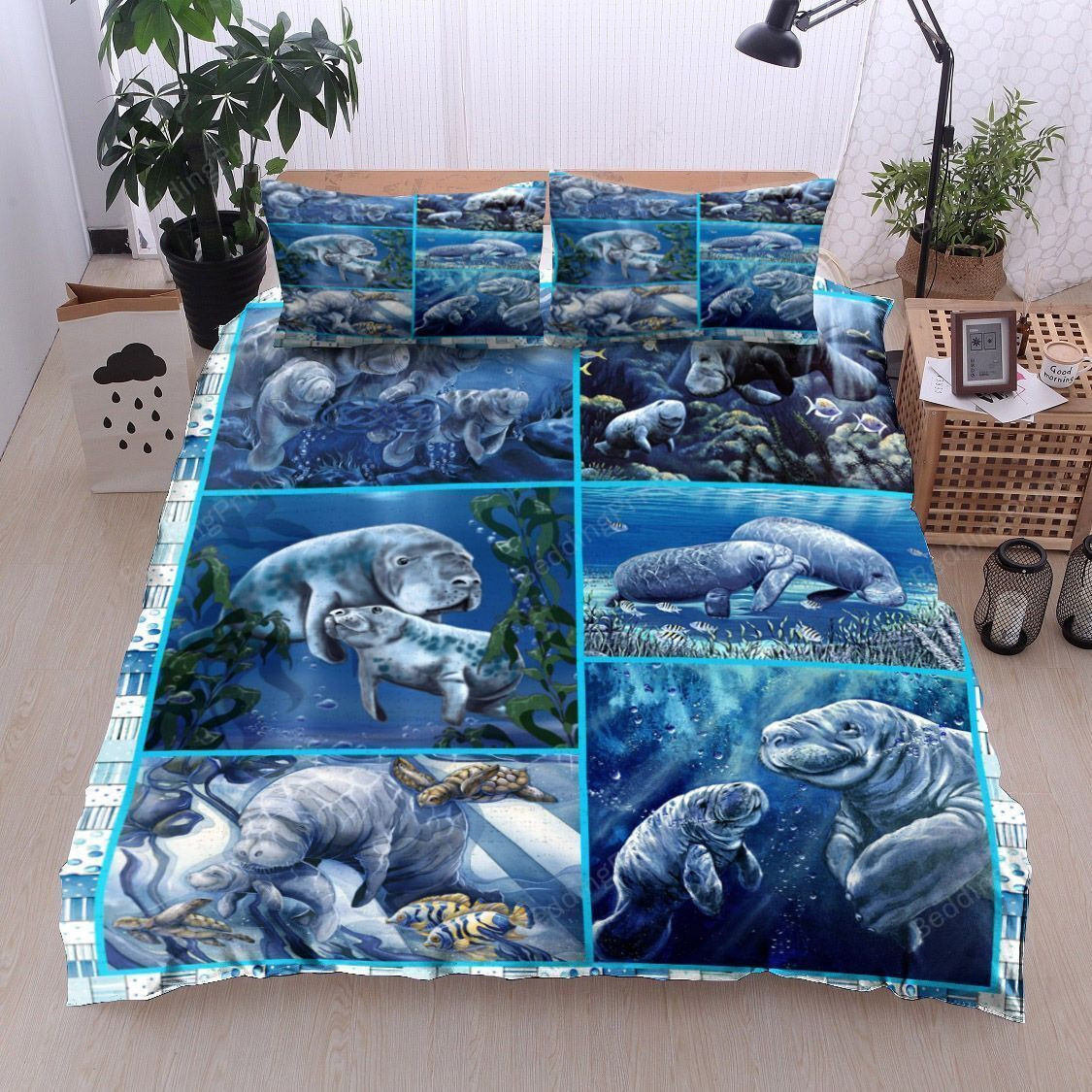 Manatee Bed Sheets Duvet Cover Bedding Sets