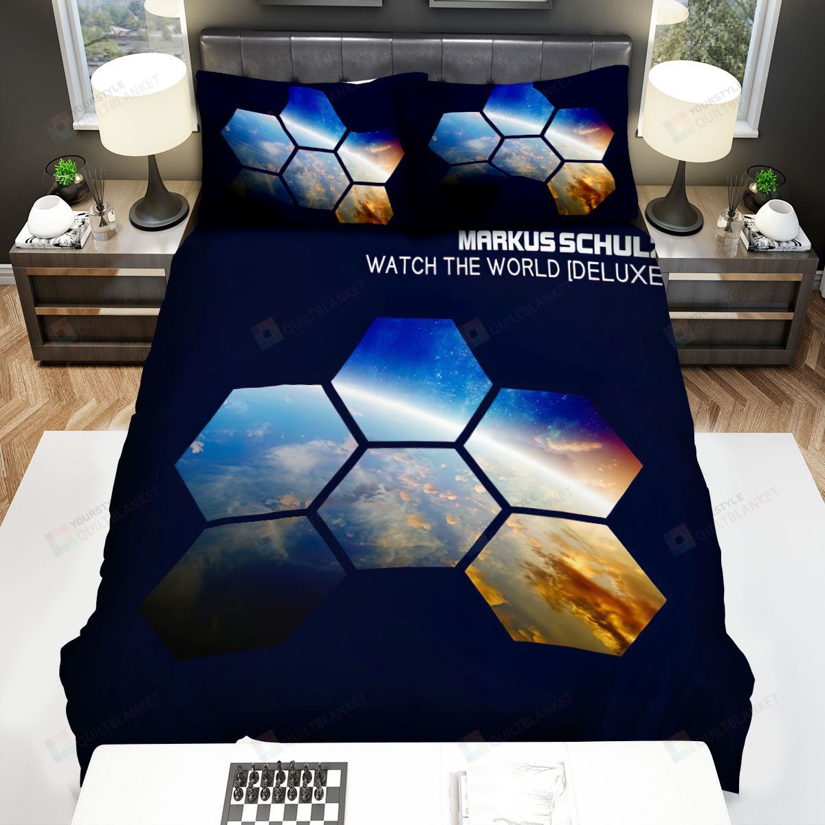Markus Schulz Album Watch The World Bed Sheets Spread Comforter Duvet Cover Bedding Sets