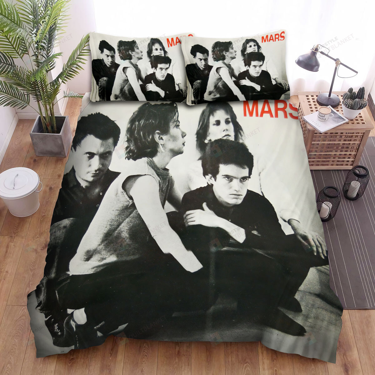 Mars Band Photo In Black & White Bed Sheets Spread Comforter Duvet Cover Bedding Sets