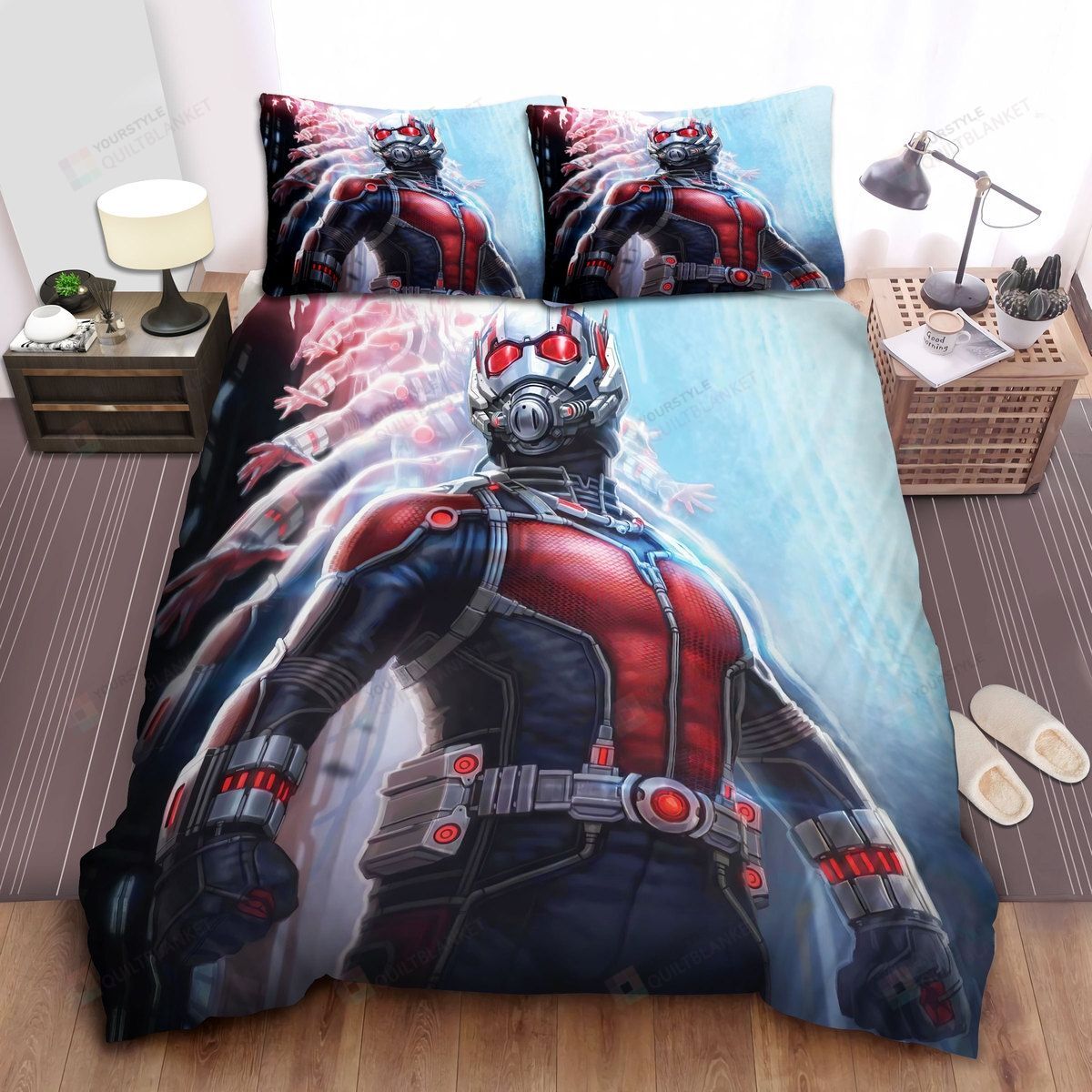 Marvel Ant Man Performing His Power Bed Sheets Spread Comforter Duvet Cover Bedding Sets