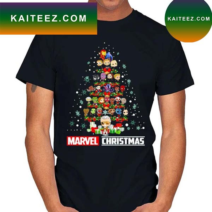Marvel Avengers Chibi Tree Marvel Christmas 2022 New T Shirt