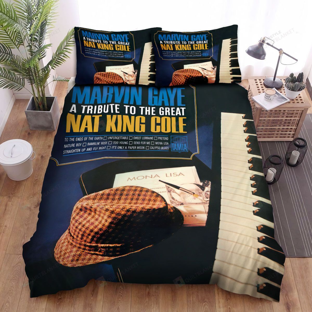Marvin Gaye A Tribute To The Great Nat King Cole Bed Sheets Spread Comforter Duvet Cover Bedding Sets