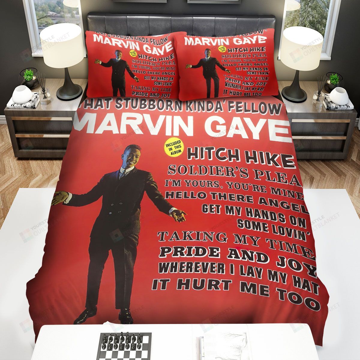 Marvin Gaye That Stubborn Kinda Fellow Bed Sheets Spread Comforter Duvet Cover Bedding Sets