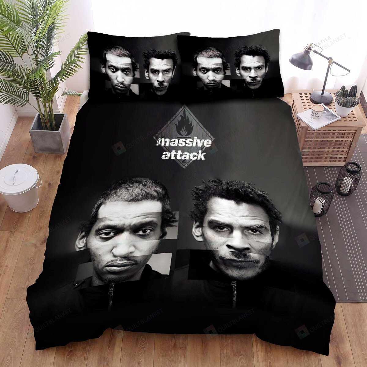 Massive Attack Essential Band Bed Sheets Spread Comforter Duvet Cover Bedding Sets