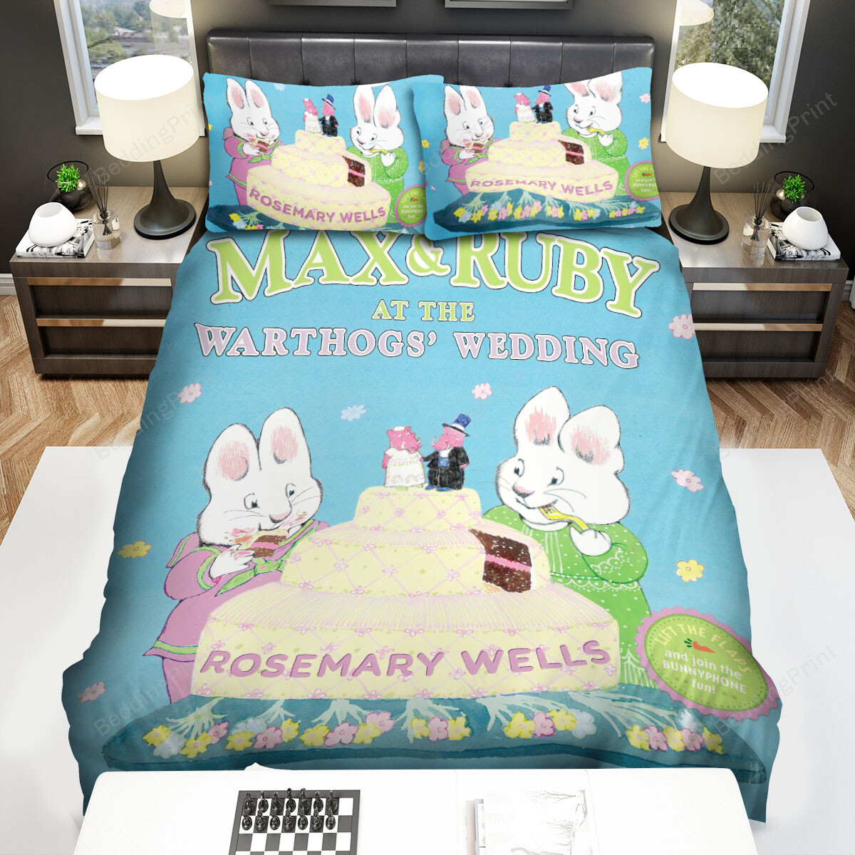 Max & Ruby At The Warthog's Wedding Bed Sheets Spread Duvet Cover Bedding Sets