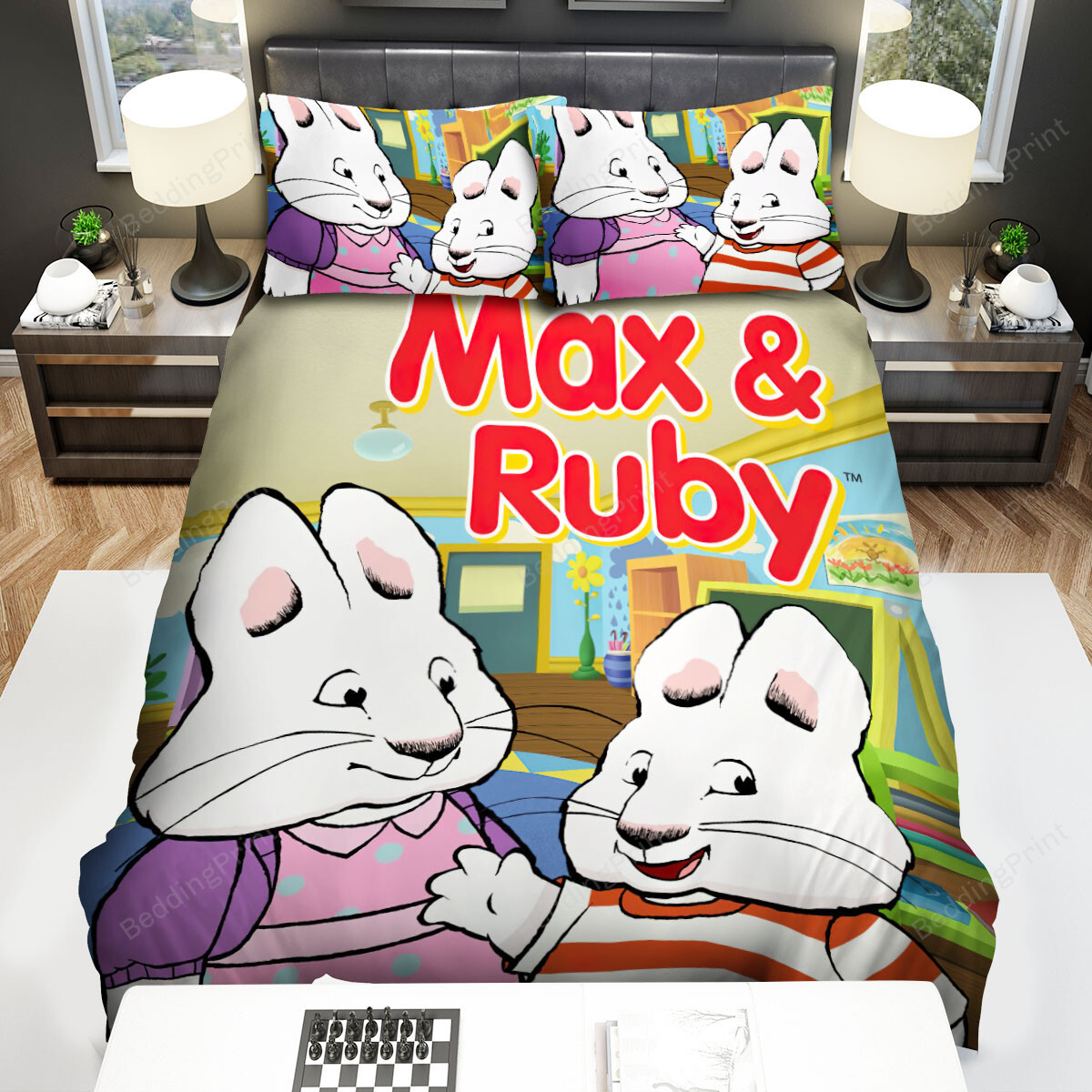 Max & Ruby In Family Photo Bed Sheets Spread Duvet Cover Bedding Sets