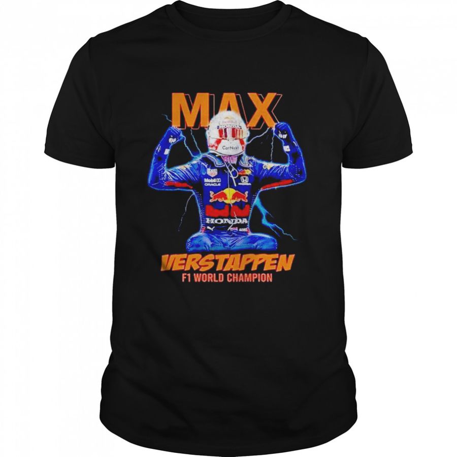 Max Verstappen Red Bull F1 world champion shirt