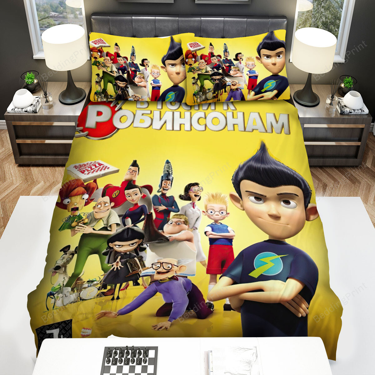 Meet The Robinsons Group Photo Bed Sheets Spread Duvet Cover Bedding Sets