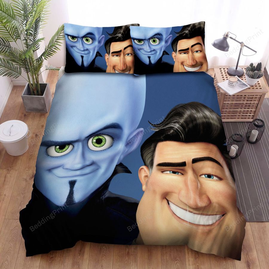 Megamind &Amp Metro Man Portraits Bed Sheets Spread Duvet Cover Bedding Sets