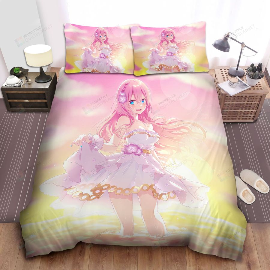 Megurine Luka At The Beach Bed Sheets Spread Comforter Duvet Cover Bedding Sets