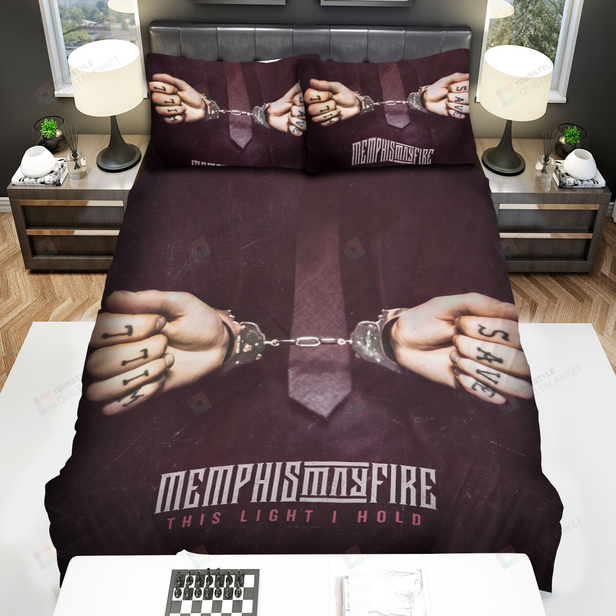 Memphis May Fire This Light I Hold With Handcuff Bed Sheets Spread Comforter Duvet Cover Bedding Sets
