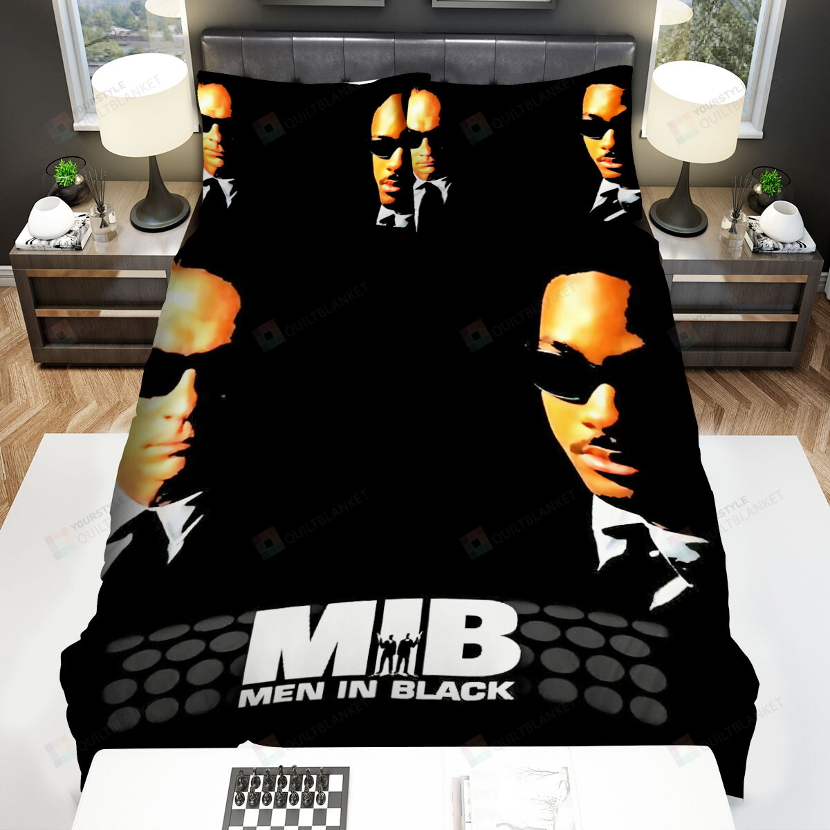 Men In Black (1997) Movie Poster 2 Bed Sheets Spread Comforter Duvet Cover Bedding Sets