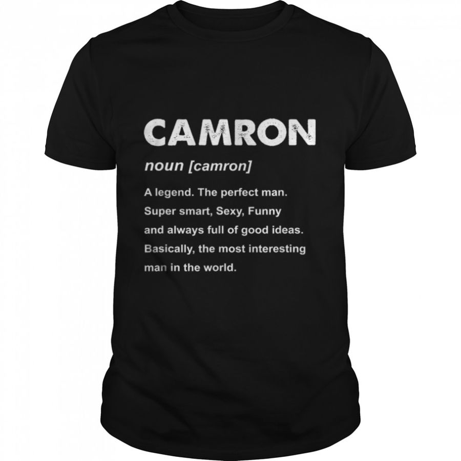 Mens Camron Name T Shirt B08HMM67B2