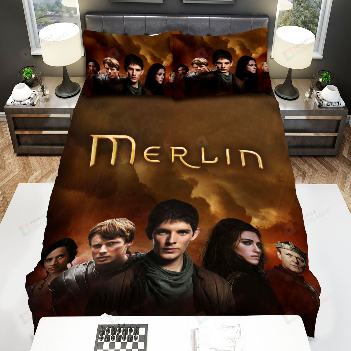 Merlin (2008–2012) Darkest Sky Bed Sheets Spread Comforter Duvet Cover Bedding Sets