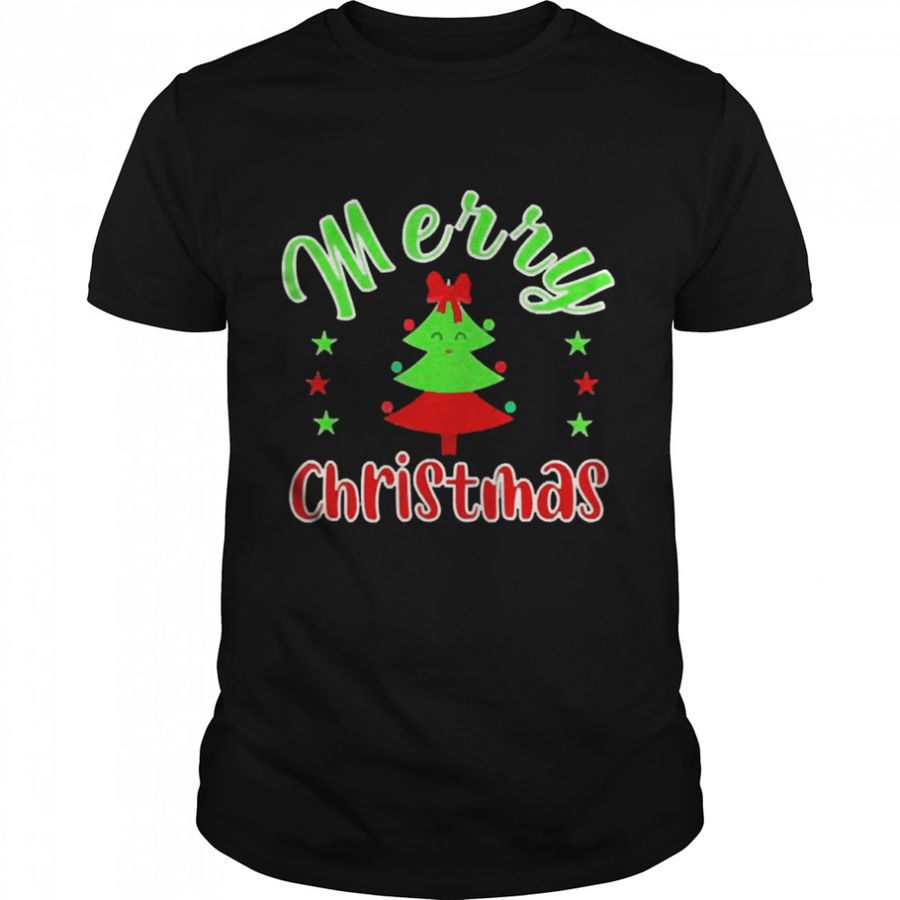 Merry Christmas Cute Christmas Tree Sweater T Shirt
