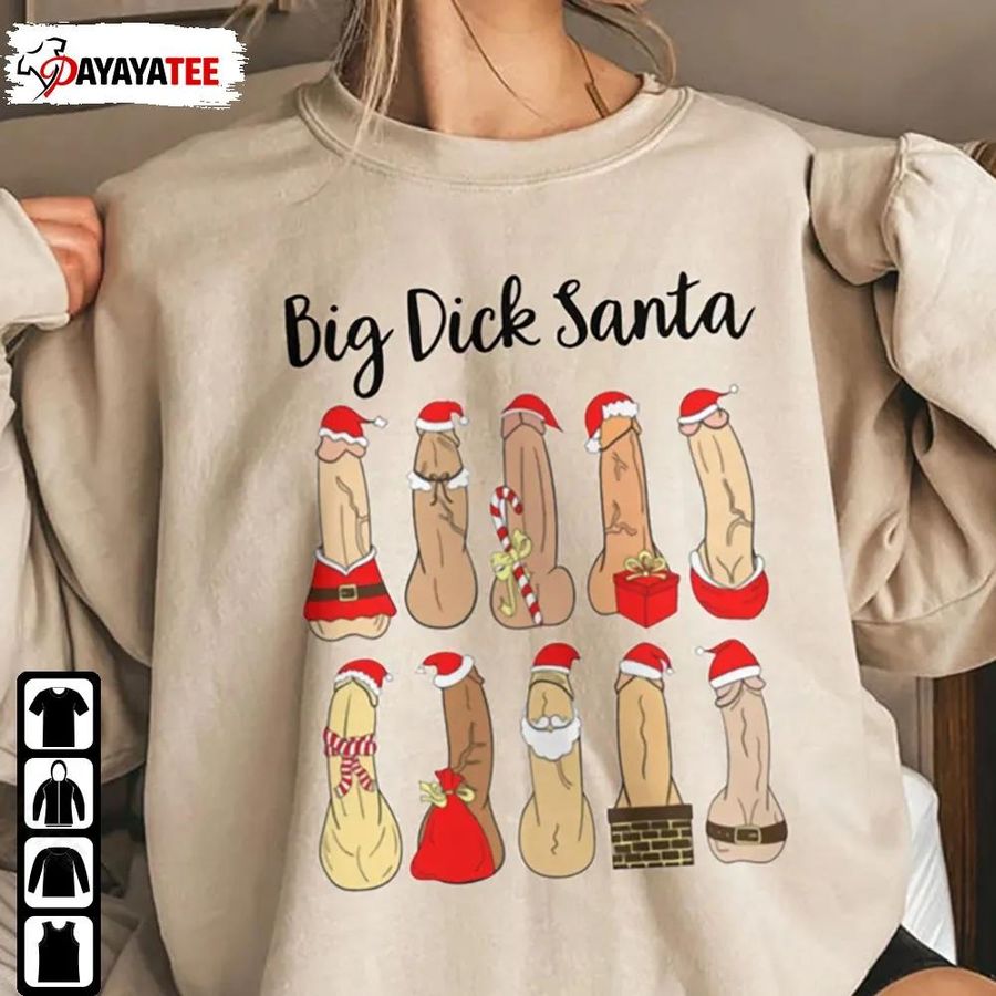 Merry Dick Santa Christmas Dirty Shirt Funny Xmas Gift For Friends