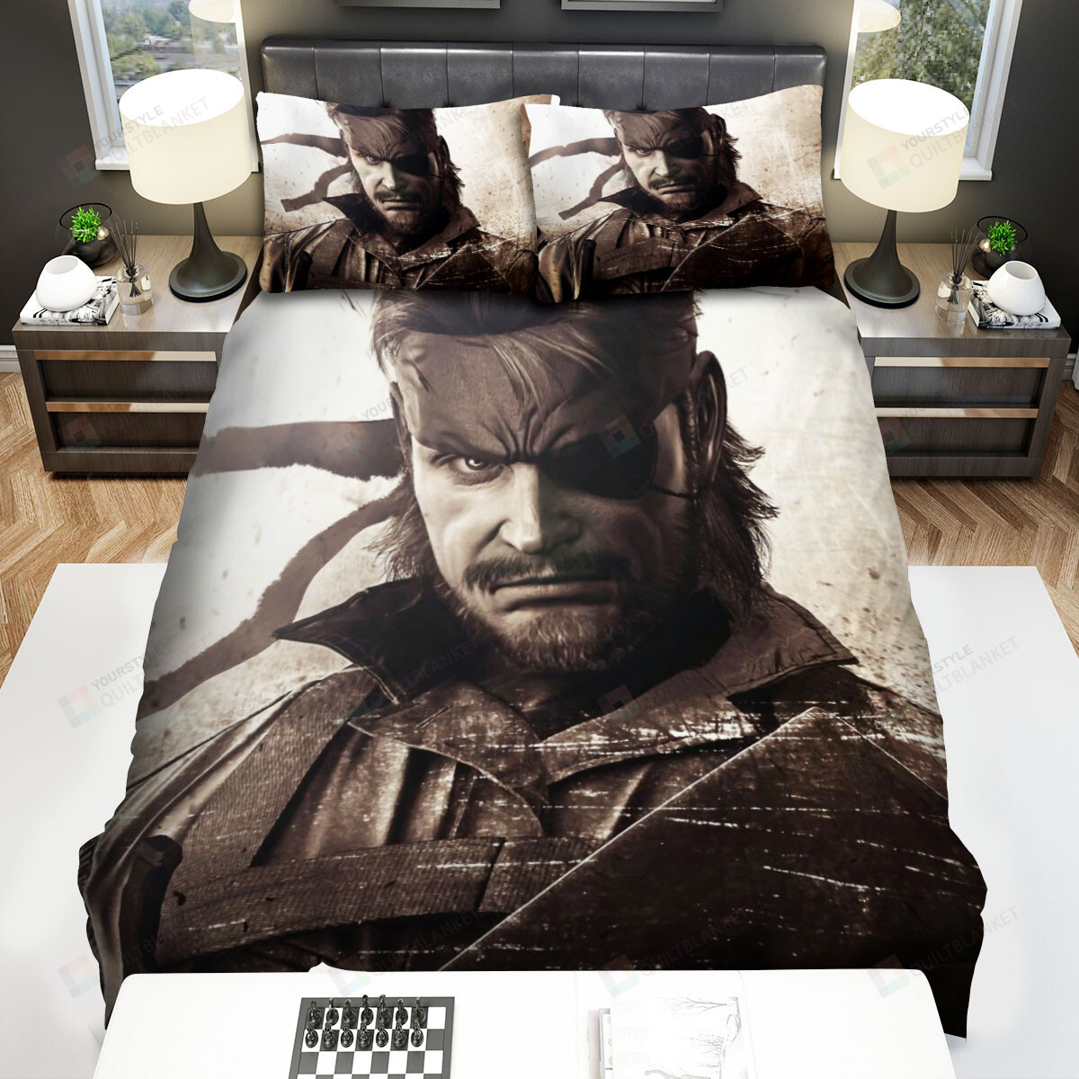 Metal Gear Solid Big Boss Artwork Bed Sheets Spread Duvet Cover Bedding Sets