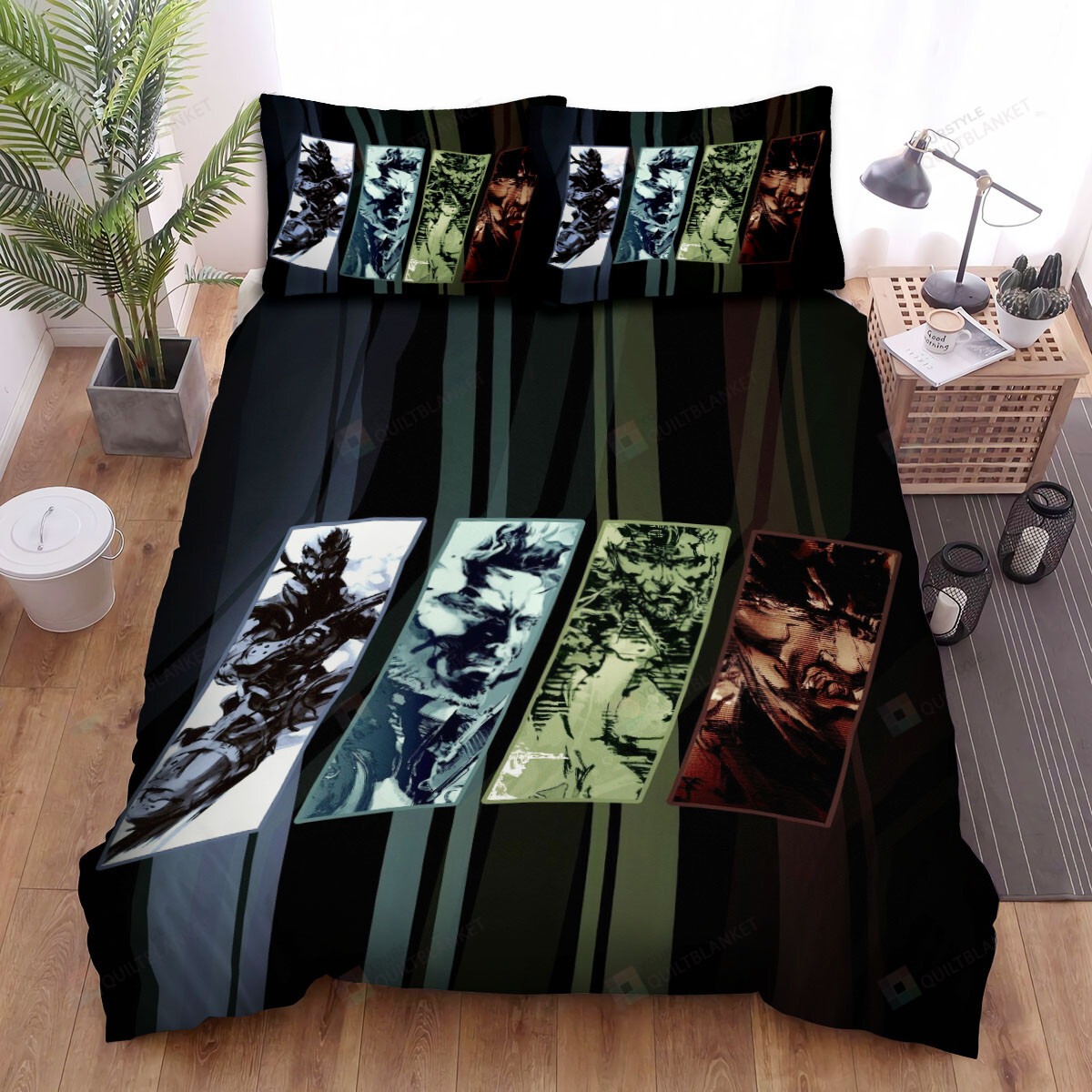 Metal Gear Solid Four Big Boss Versions Bed Sheets Spread Duvet Cover Bedding Sets
