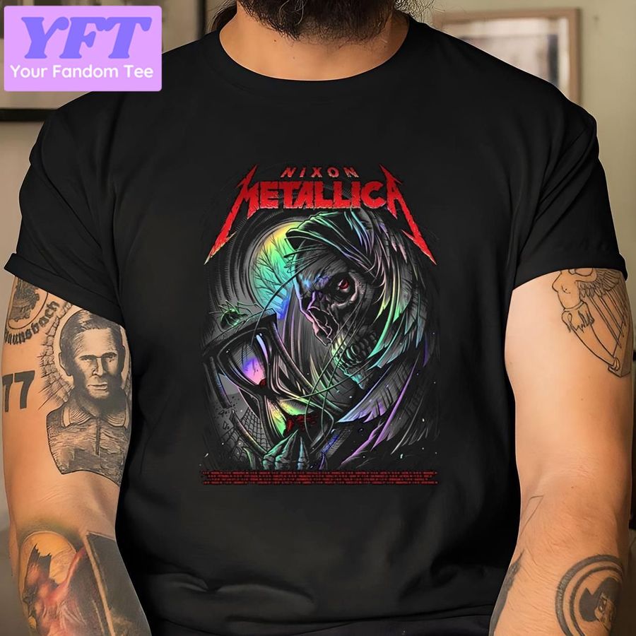 Metallica X Nixon North American Tour 2018 New Design T Shirt