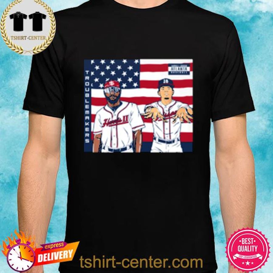 Michael harris ii and vaughn grissom troublemakers American flag 2022 shirt