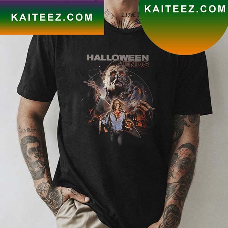 Micheal Myers And Laurie Strode Halloween Ends This Year Horror Movie Fan Gifts T Shirt