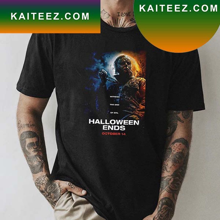 Micheal Myers Halloween Ends Witness The End Of Evil Horror Movie Fan Gifts T Shirt