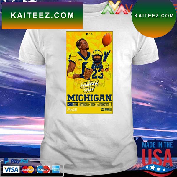 Michigan Football Vs. Penn State Maize Out October 15 2022 T Shirt