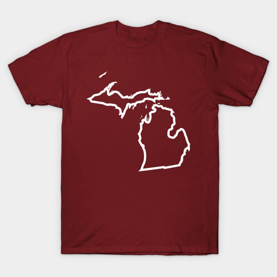 Michigan Outline T Shirt, Hoodie, Sweatshirt, Long Sleeve